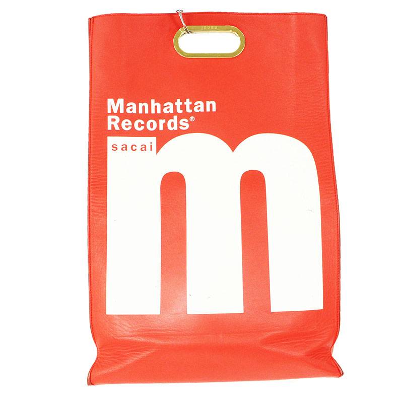 サカイ Sacai × マンハッタンレコード MANHATTAN RECORDS レザー2WAY 