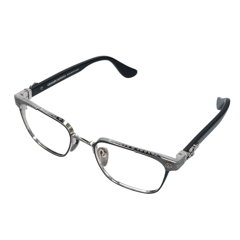 クロムハーツ Chrome Hearts PILLS Ⅲ フローラルテンプルリムレス眼鏡