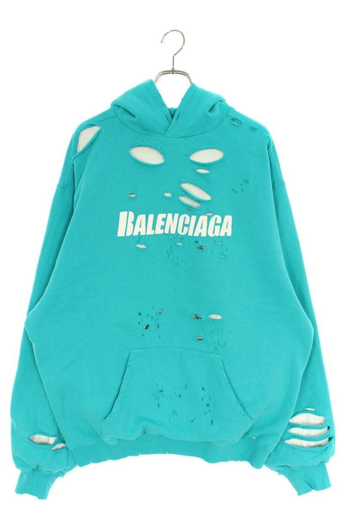 在庫あ定番】 Balenciaga - バレンシアガ デストロイ加工ロゴ