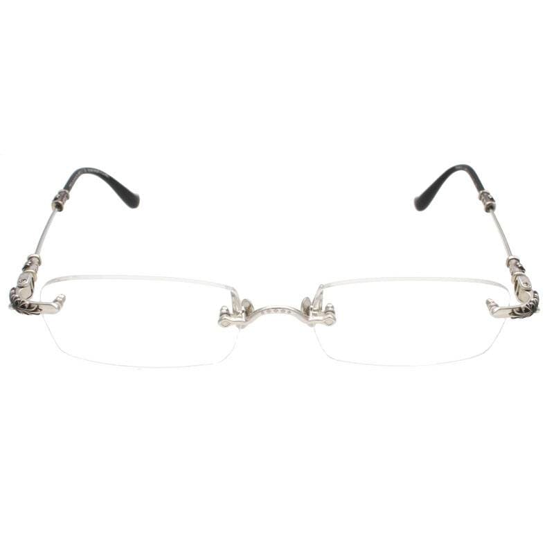 クロムハーツ  PILLSIII フローラルテンプルリムレス眼鏡 メンズ 55□20-144