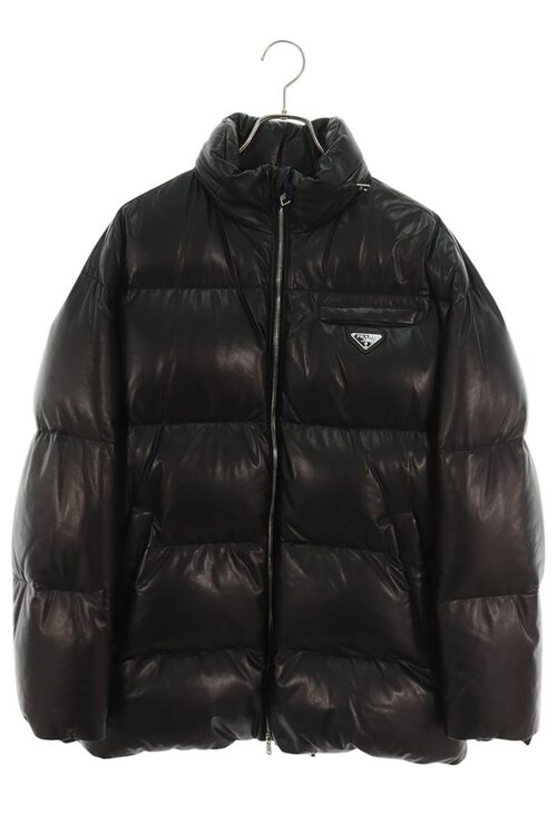 プラダ PRADA Nappa Leather Down Jacket ups559  ナッパ  レザー ダウンジャケット