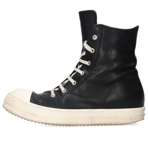 リックオウエンス Rick Owens ラモーンズレザーハイカットスニーカー RAMONES