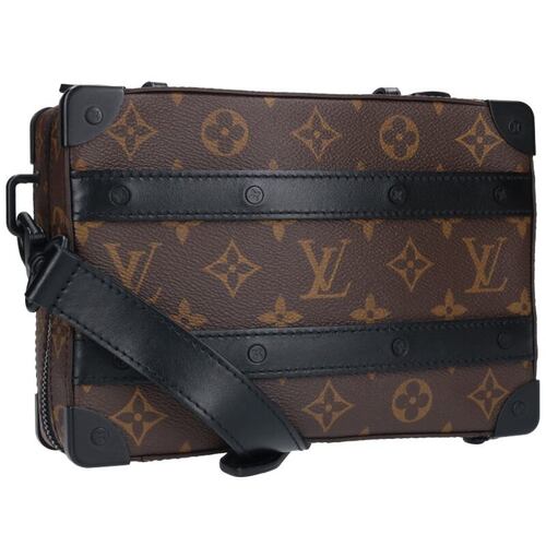 ルイヴィトン LOUIS VUITTON モノグラムマカサー ショルダーバッグ ハンドル ソフトトランク M45935